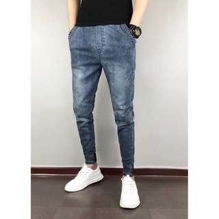 Quần jean nam ống côn dáng body co giãn 3