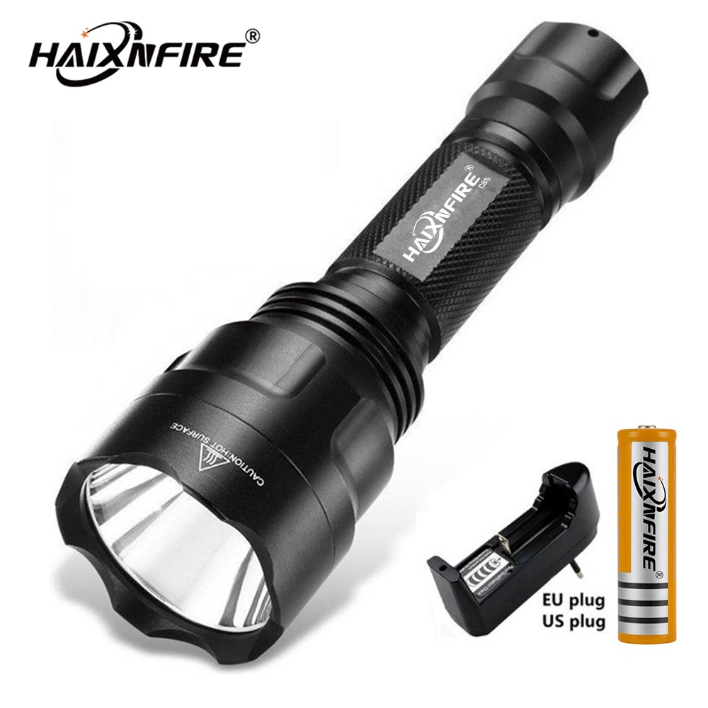Haixnfire C8S Đèn pin Xm-L T6 L2 U3 màu siêu sáng chất lượng cao