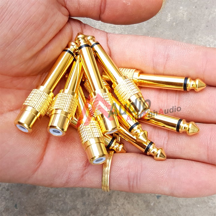 Jack Chuyển 6 ly ra AV Đồng Nguyên Chất , Mẩu 6L_004 Giá 01 Cái