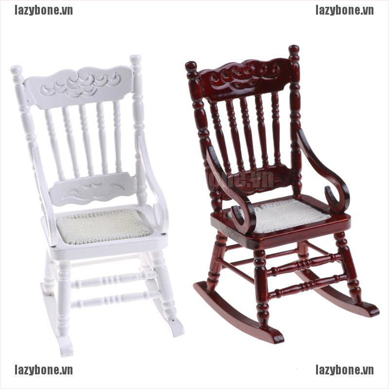 Mô Hình Ghế Gỗ Tỉ Lệ 1 / 12 Trang Trí Nhà Búp Bê