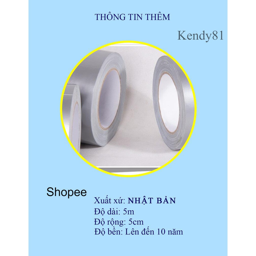 Băng Keo Siêu Dính Chuyên Dán chống thấm cho tường, trần nhà, mái tôn, ống nước, bể nước, xô chậu, phao bơi