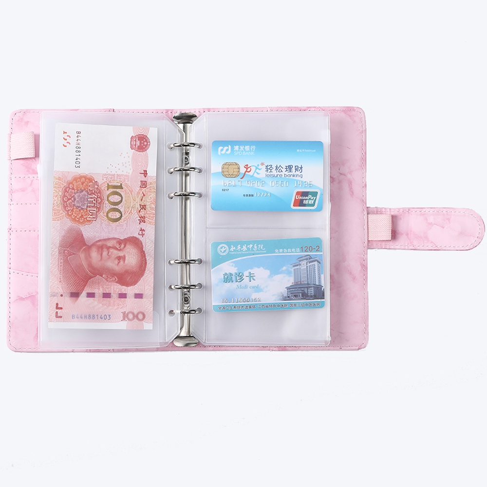 Sổ Tay A6 Bìa PVC Có Thể Nạp Đầy Lại Tiện Dụng