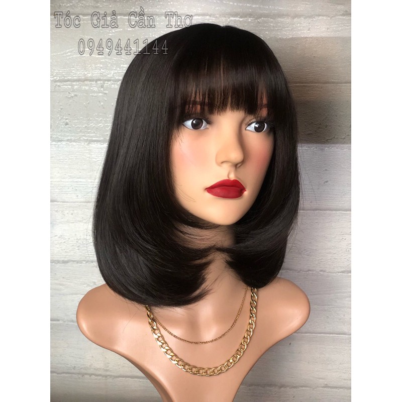 TÓC BỘ CÚP 35cm NÂU ĐEN