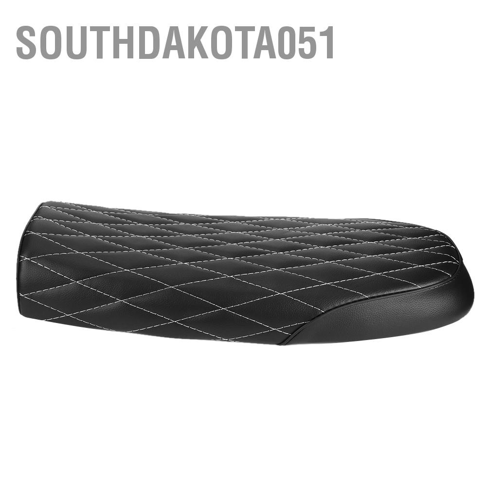 Yên ghế sau da PU phẳng phong cách cổ điển cho xe máy CB CL AX100 CG125 Cafe Racer