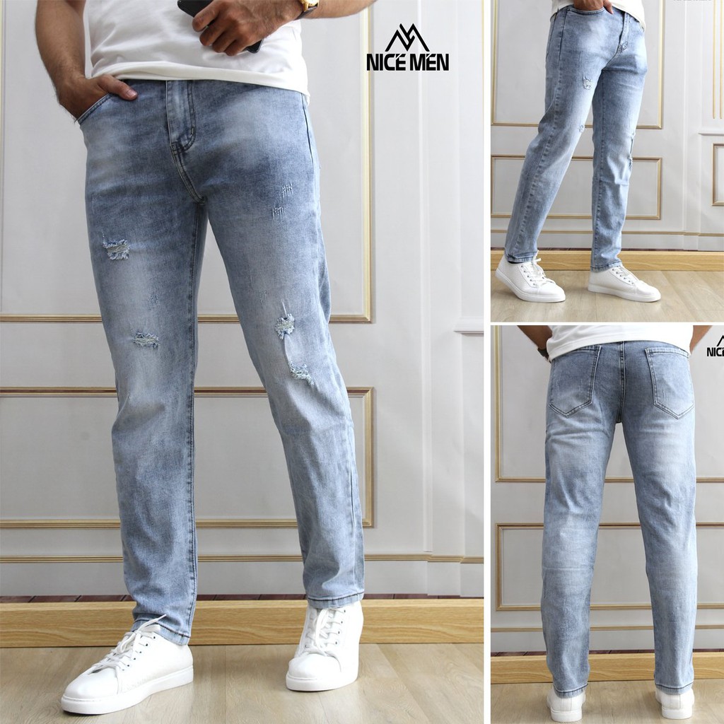 Quần Jeans Nam Rách Nice Men❤️️ FREESHIP ❤️️ ✔️ CAM KẾT ẢNH SHOP TỰ CHỤP✔️ HỖ TRỢ MIỄN PHÍ ĐỔI - TRẢ SẢN PHẨM.