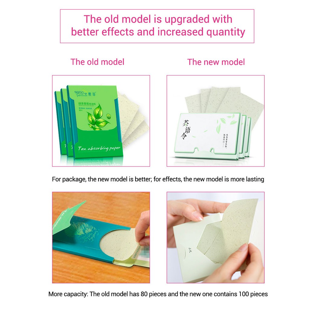 Set 100 Giấy Thấm Dầu SOON PURE Làm Sạch Lỗ Chân Lông Cho Nam Và Nữ | BigBuy360 - bigbuy360.vn