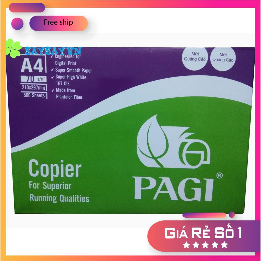 [CHẤT] Giấy PAGI A4 định lượng 70Gsm - Indonesia