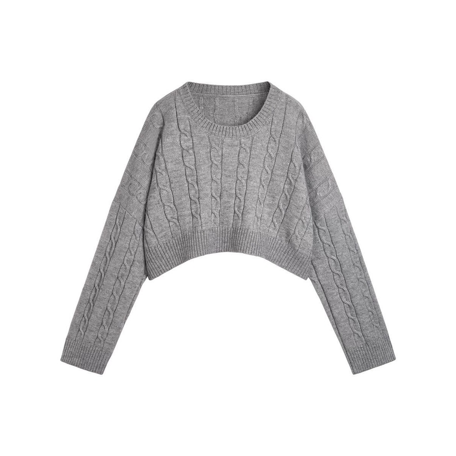 Áo Sweater Cổ Tròn Tay Dài Màu Sắc Đơn Giản Thời Trang Thu Đông 2022 Cho Nữ