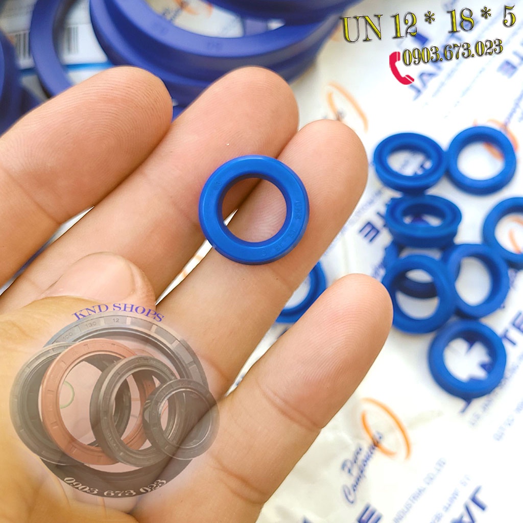 Gioăng phớt thủy lực UN 12*18*5 | UNS 12*20*5 | DZ UN 12*22*8 , phớt chắn dầu thủy lực cho máy đào, máy xúc