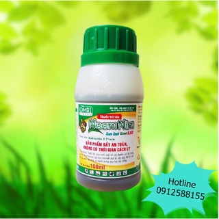 Chế phẩm sinh học Neem Nim 0.3EC 100ml - Trừ Rệp sáp, Ruồi đục lá, Nhện đỏ, Sâu tơ, Sâu xanh, Bọ cánh tơ