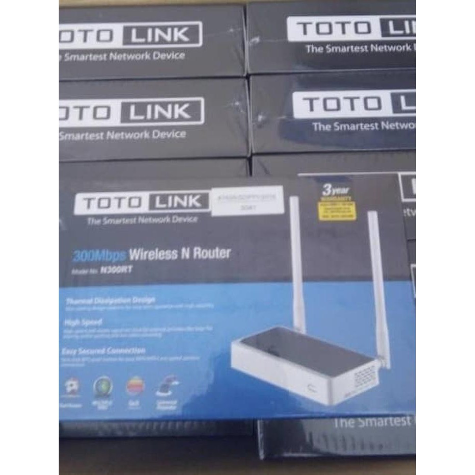 Bộ Phát Wifi Dvs | Totolink N300Rt - 300mbps 2 Ăng Ten Wds | 10tvira