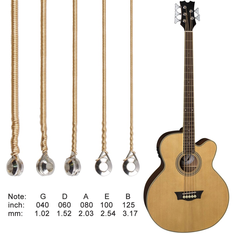 Dây Đàn Guitar Điện Lõi Thép Carbon 4 5 Dây Chuyên Dụng