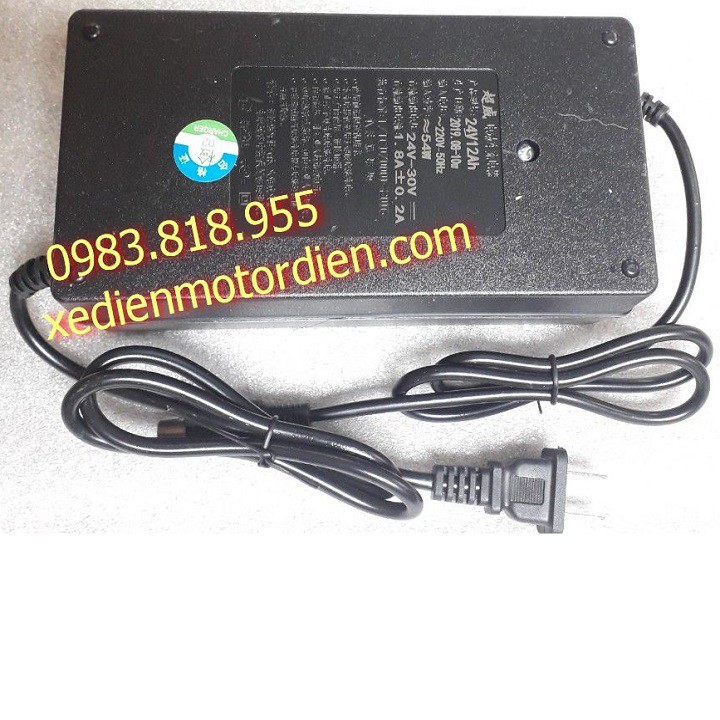 Sạc xe điện 24v 12Ah tự ngắt khi đầy - Nạp acquy