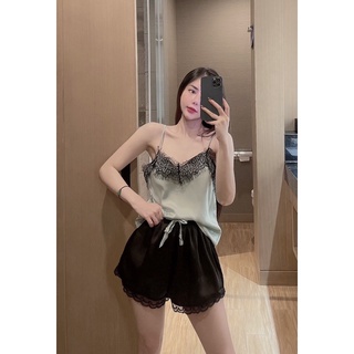 Set đồ ngủ đùi lụa latin hình thật - chất lụa siêu mềm