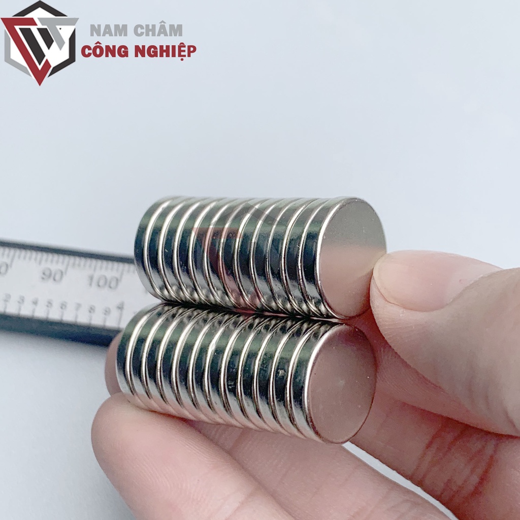 Nam châm tròn 15x3mm nam châm lực hút siêu mạnh