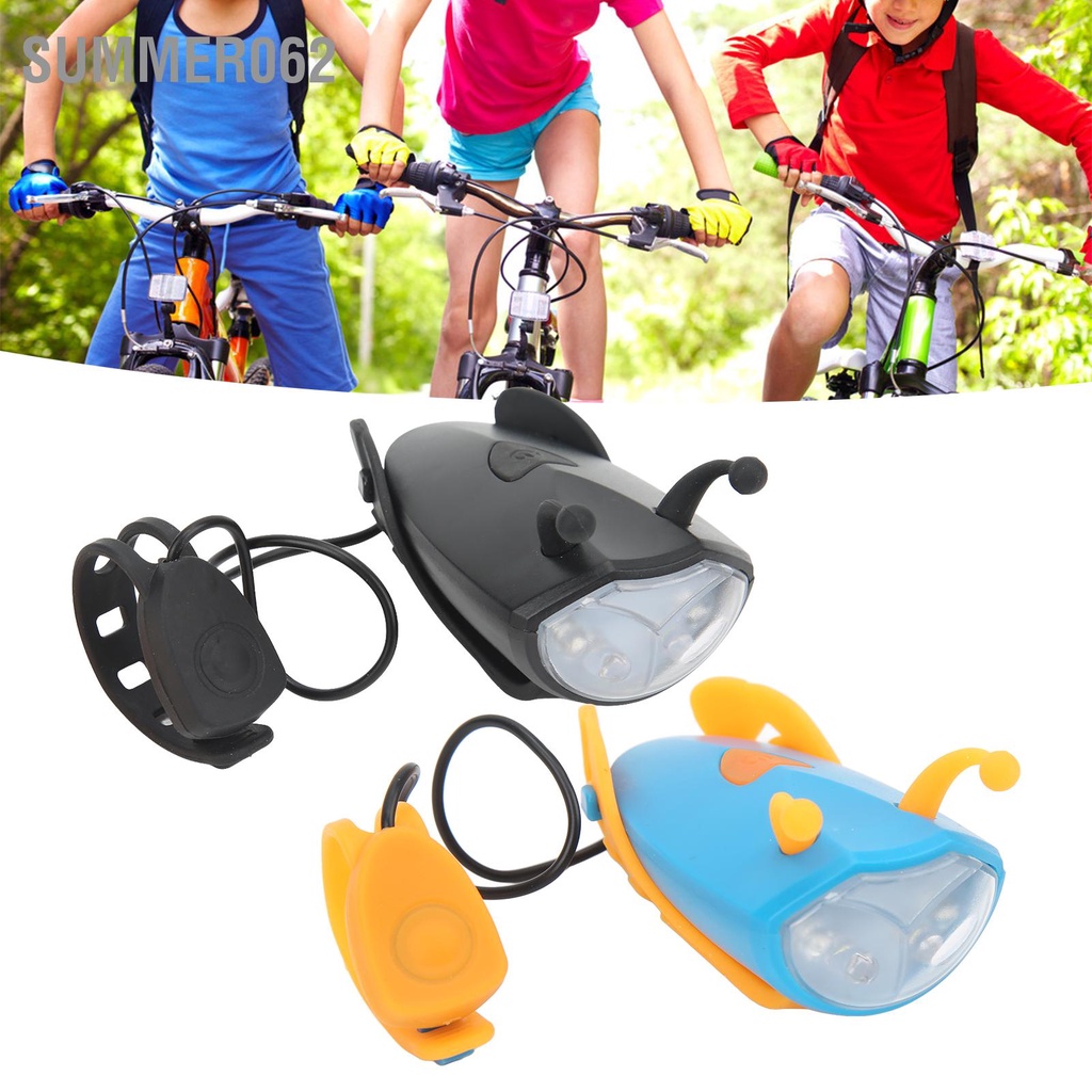 Summer062 Đèn pin phía trước xe đạp Sạc USB Độ sáng cao cho tay ga