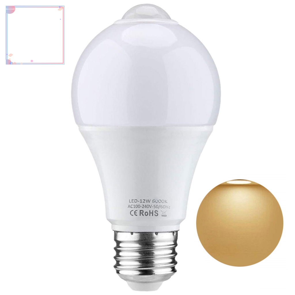 (DOV) Bóng Đèn LED An Ninh Tự Động Cảm Biến Chuyển Động Cơ Thể Không Chói