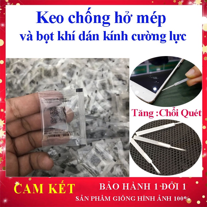 Sỉ Keo Chống Hở Mép Khi Dán Kính Cường Lực Bộ Keo + Chổi