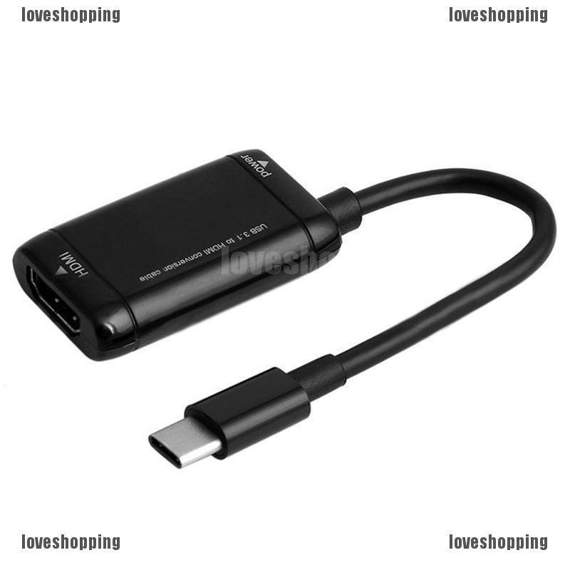 Cáp chuyển đổi cổng USB-C Loại C sang HDMI cho dòng điện thoại và máy tính bản MHL Android