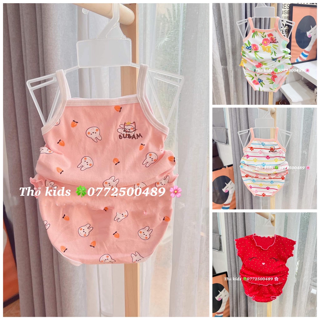 (chọn mẫu) Bộ thun mát bubam cho bé gái 4-11kg/đồ bộ sơ sinh