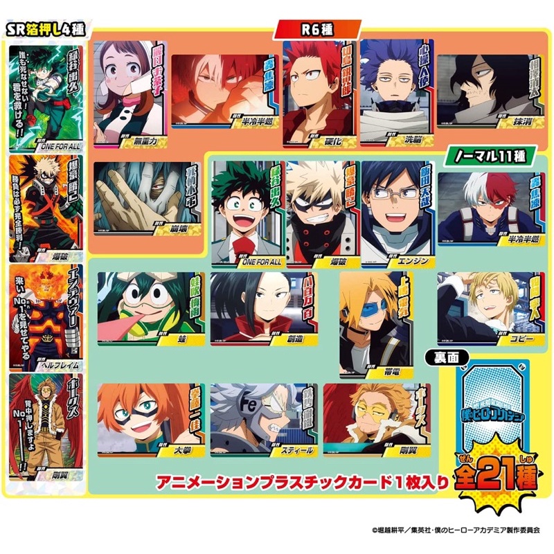 My Hero Academia MHA Thẻ nhân phẩm Collector Card