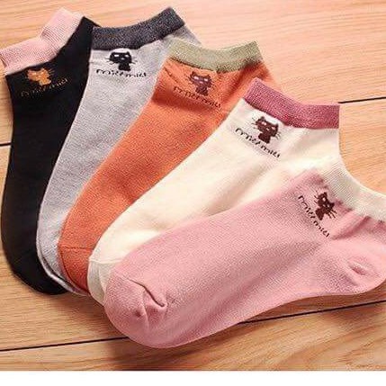Tất mèo nữ cổ ngắn set 10 siêu xinh dễ thương dễ đi hàng loại 1-giadungsieure