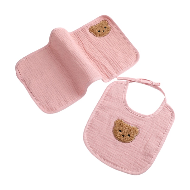 Set 2 Yếm Ăn Bằng Cotton Mềm Mại Cho Bé Sơ Sinh Bandan