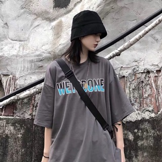 Áo phông xám oversize