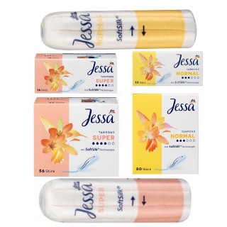 Tampon Jessa / Facelle nội địa Đức đủ size date mới  - Băng vệ sinh dạng nút
