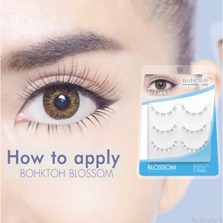 Mi giả dưới Bohktoh Blossom Separated Lower Eyelash Strips Hộp 3 đôi [FSHOBO123 GIẢM 50K, FSHOBO456 GIẢM 25K]