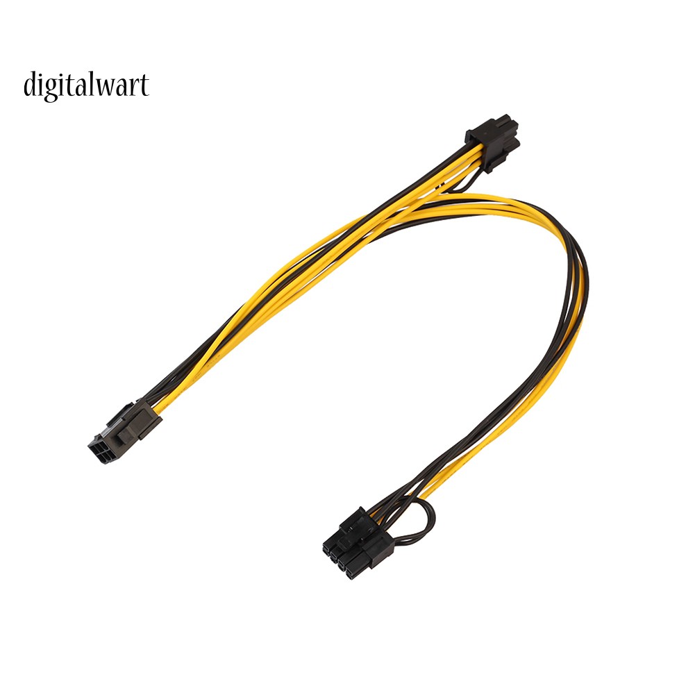 Dây cáp nối dài bảng mạch chủ 6pin sang 2 PCIe 8(6+2)pin | BigBuy360 - bigbuy360.vn