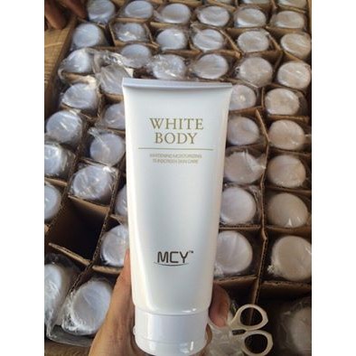 Sữa dưỡng thể tinh dầu làm trắng da MCY White Body SPF75+