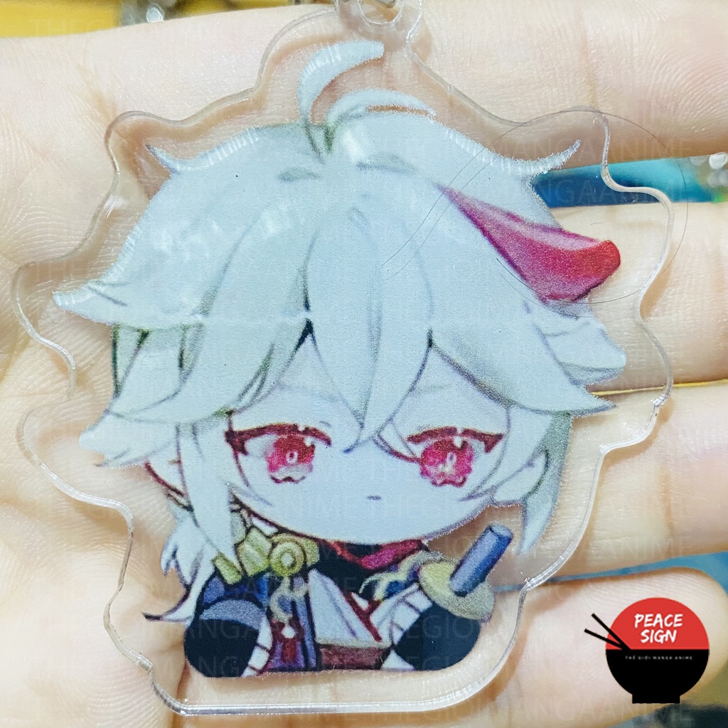 (Mica trong acrylic) Móc khóa GENSHIN IMPACT ver ĐẦU TO game anime chibi xinh xắn