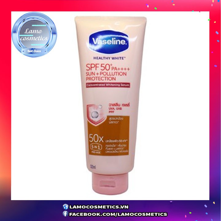 Sữa Dưỡng Thể Vaseline Perfect Serum 50X Tuýp 320ML Chính Hãng 100%