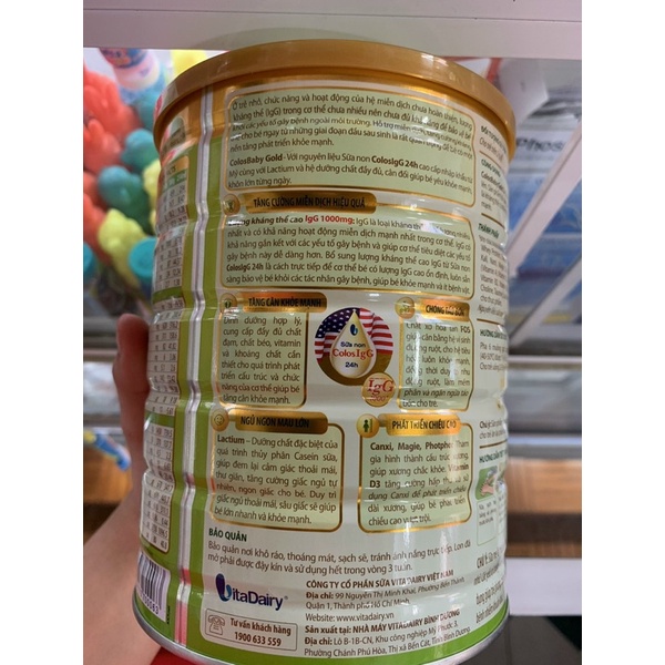 SỮA COLOS BABY GOLD 1+ 1000IgG( cho trẻ 1-2 tuổi)   [ Date 2025]