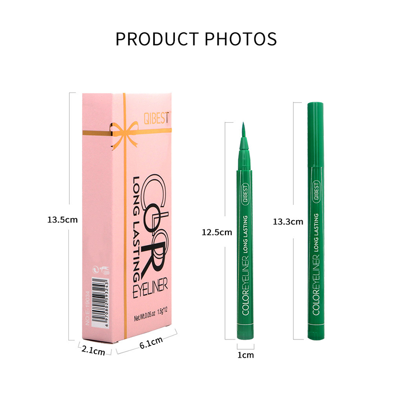 [Hàng mới về] Bút kẻ mắt dạng lỏng không thấm nước dễ sử dụng 8 màu tùy chọn