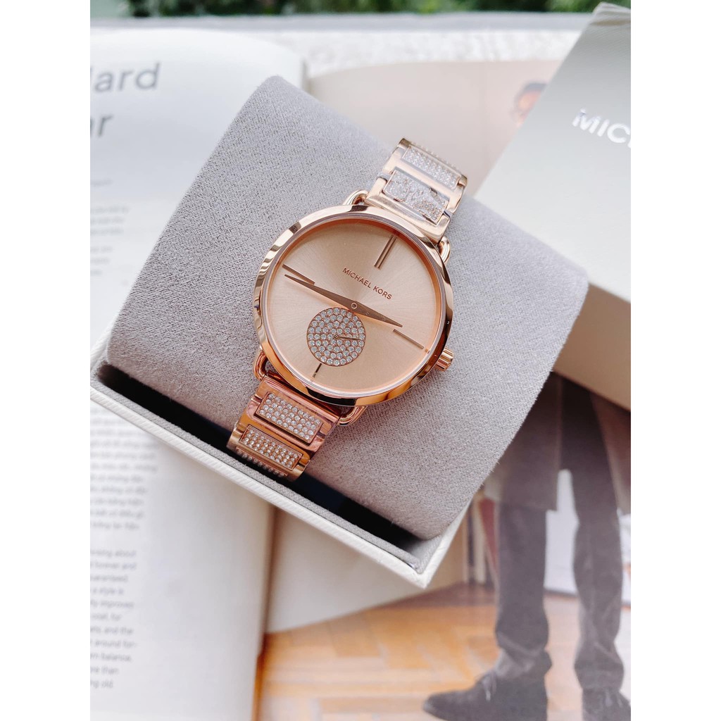 Đồng Hồ Nữ MICHAEL KORS MK3853 Chính Hãng Tặng Dây Da Cao Cấp