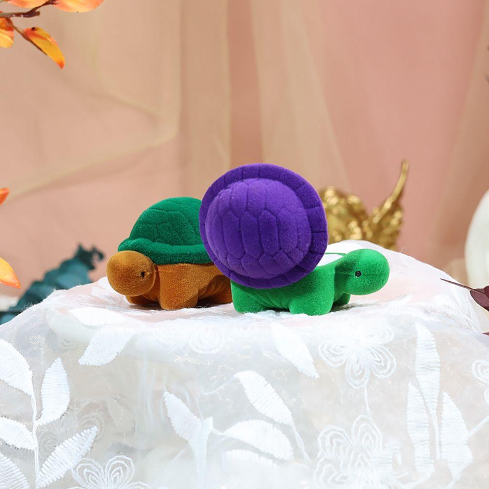 Hộp Đựng Nhẫn Hình Rùa / Rùa / Mèo Hoạt Hình Bằng Nhung Dễ Thương Xinh Xắn