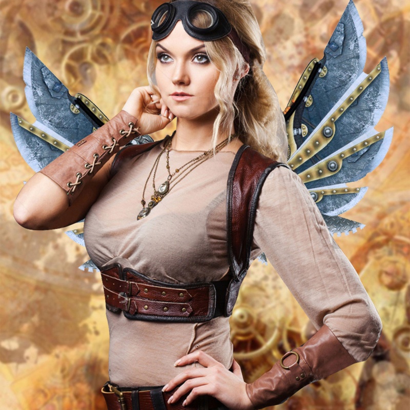 Cánh Hóa Trang Halloween Phong Cách Steampunk