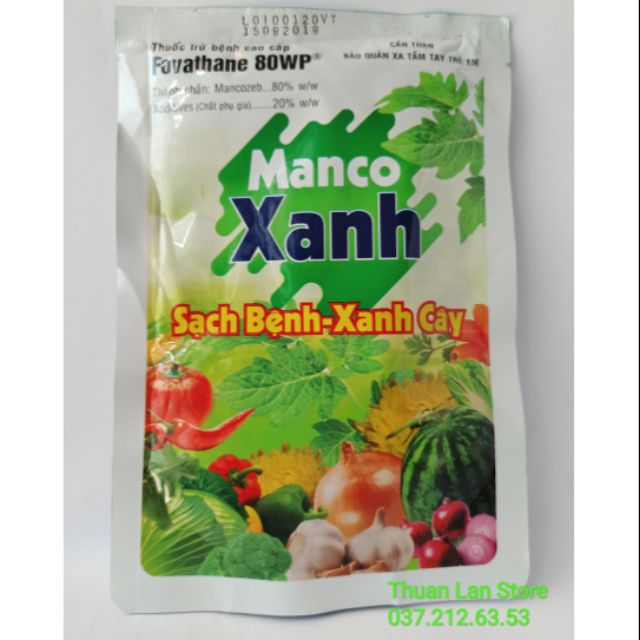 Thuốc Trừ Bệnh FOVATHANE Manco Xanh Sạch Bệnh - Xanh Cây (gói 100g)