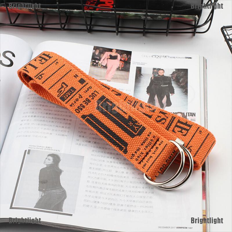 Thắt Lưng Vải Khóa Kéo Phong Cách Đường Phố Cá Tính