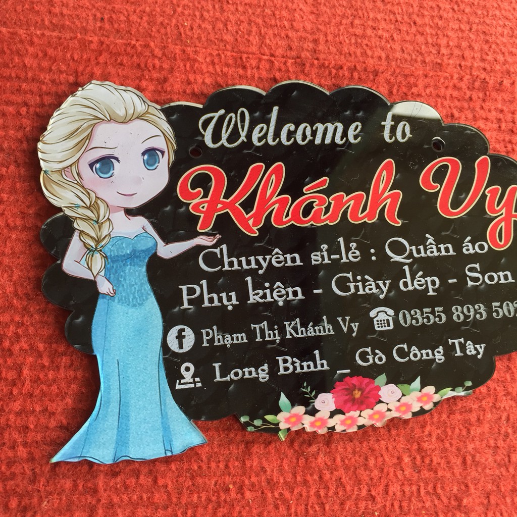 Bảng hiệu livestream Mica chống trộm ảnh - Ghép hình Nàng công chúa Elsa xinh đẹp