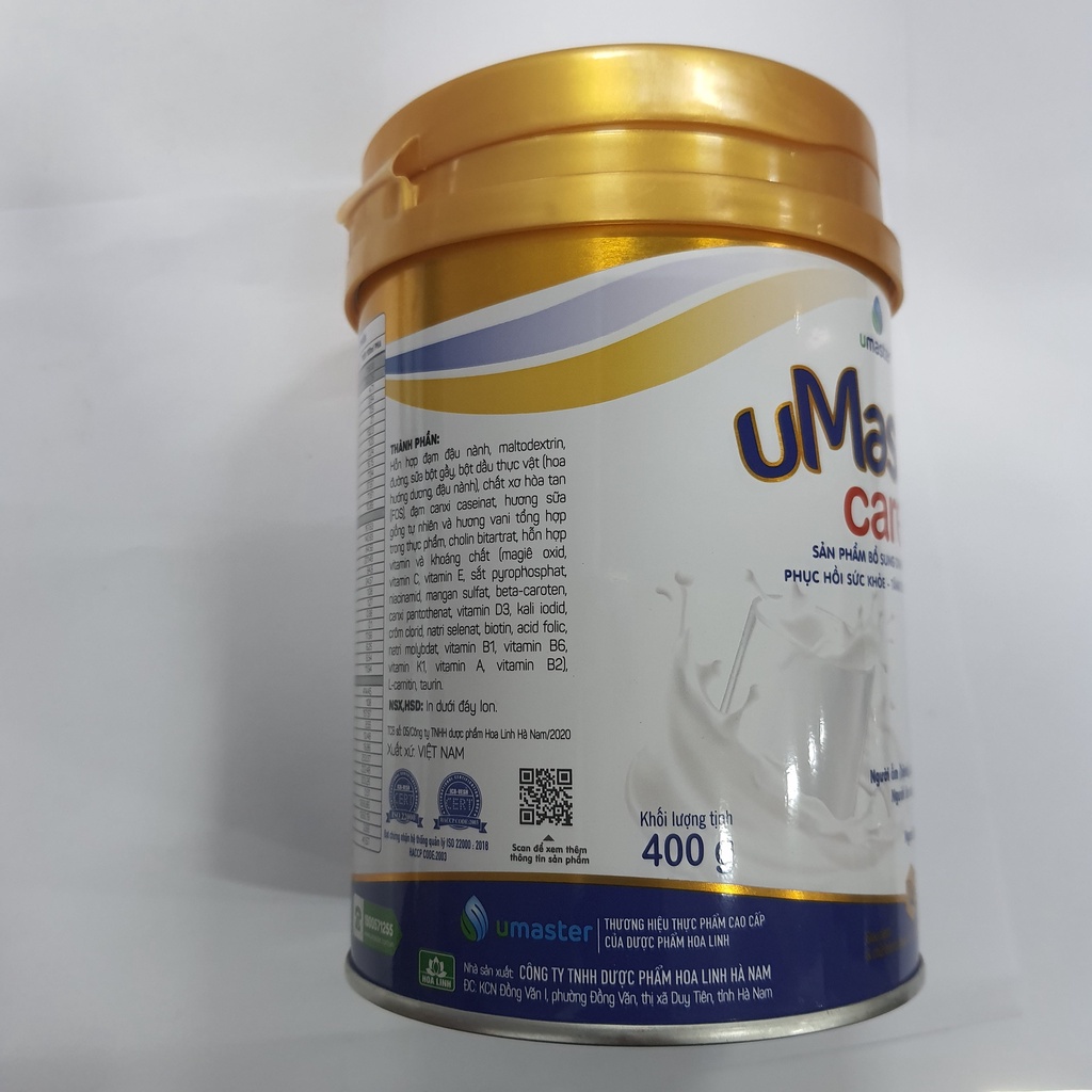 Sữa bột cung cấp dinh dưỡng toàn diện Umaster Care 400g