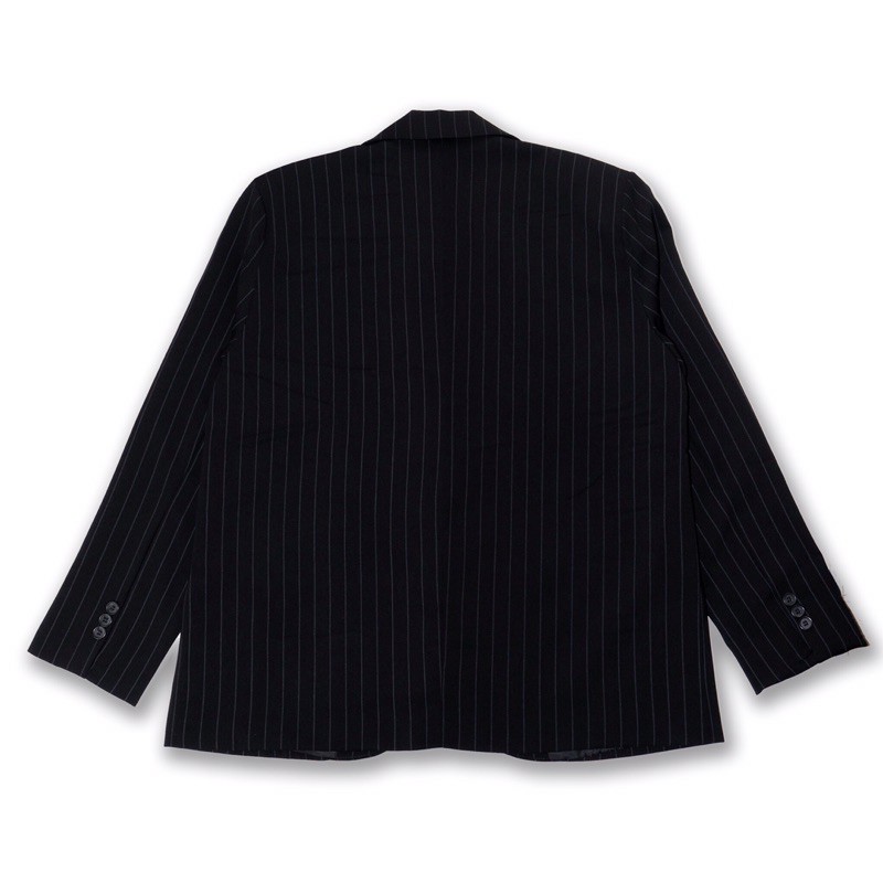 [ HÌNH THẬT ] Áo Blazer W2P đen sọc 2 nút phong cách Hàn Quốc 3AK028