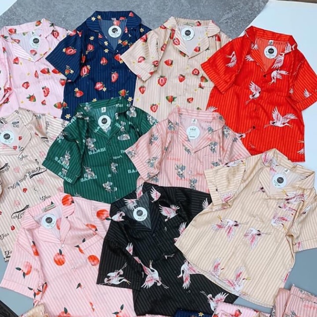 Pijama lụa gấm