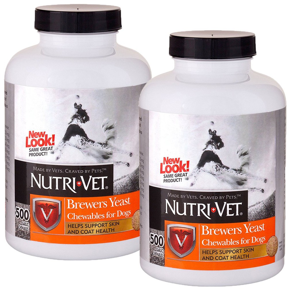 [ Chất lượng ] DƯỠNG LÔNG CHO CHÓ NUTRIVET Brewers Yeast 500 VIÊN