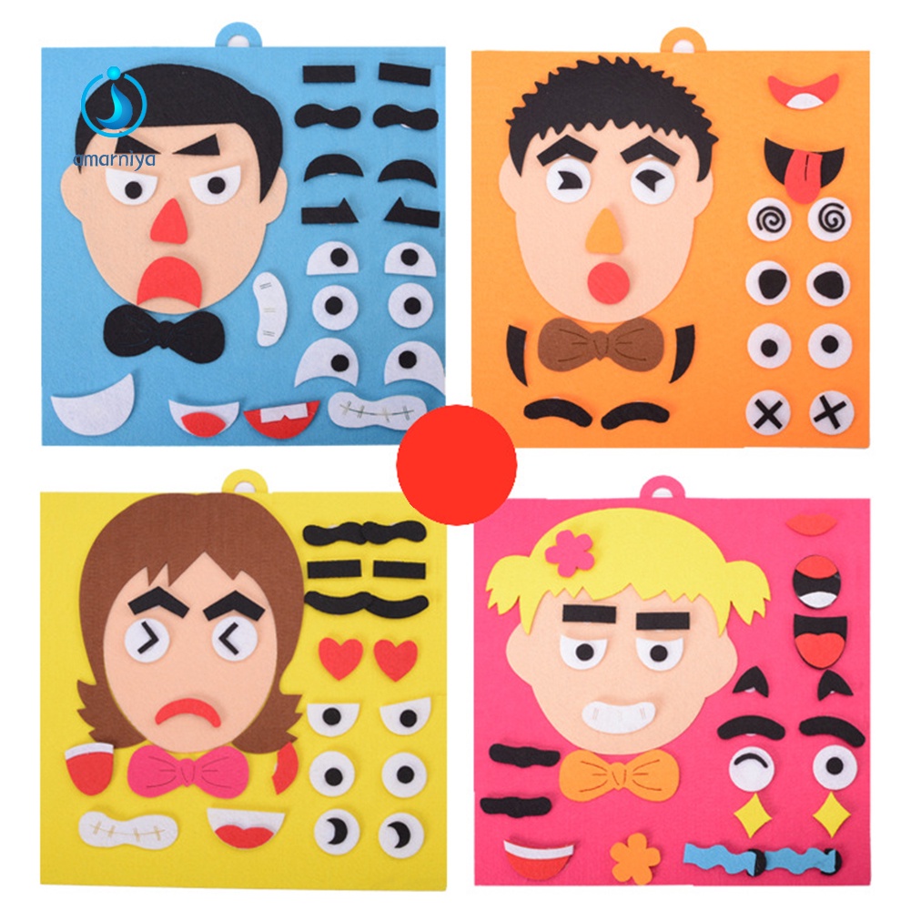 Bộ đồ chơi xếp hình bằng vải không dệt DIY dành cho trẻ em