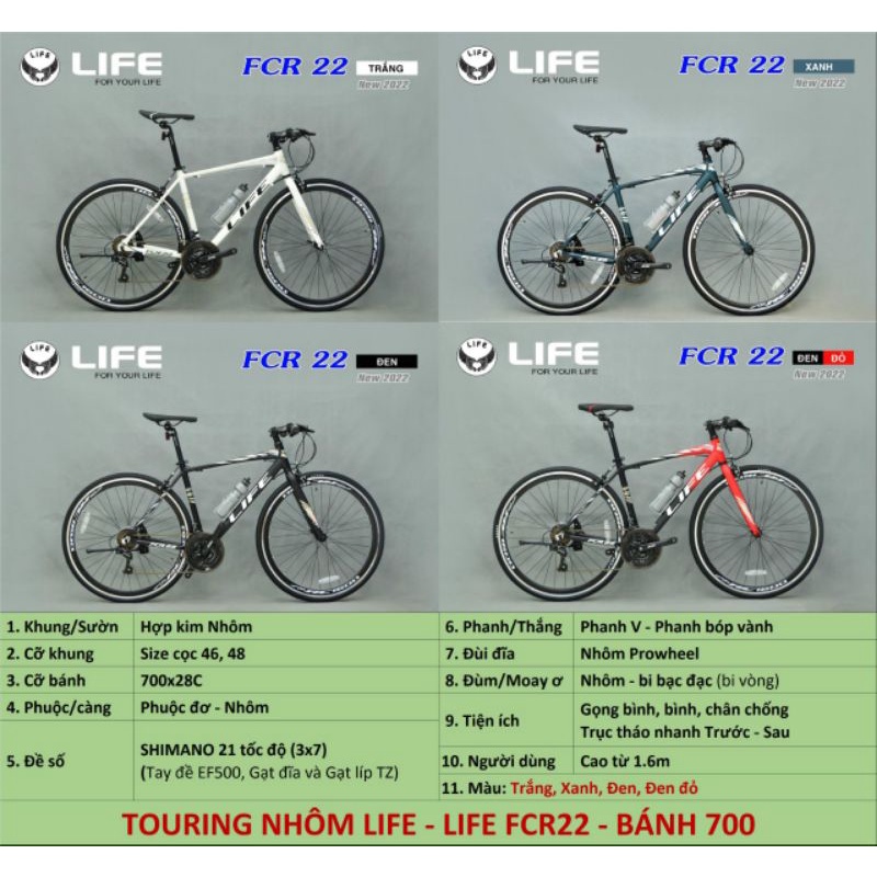 Xe đạp khung nhôm life FCR22