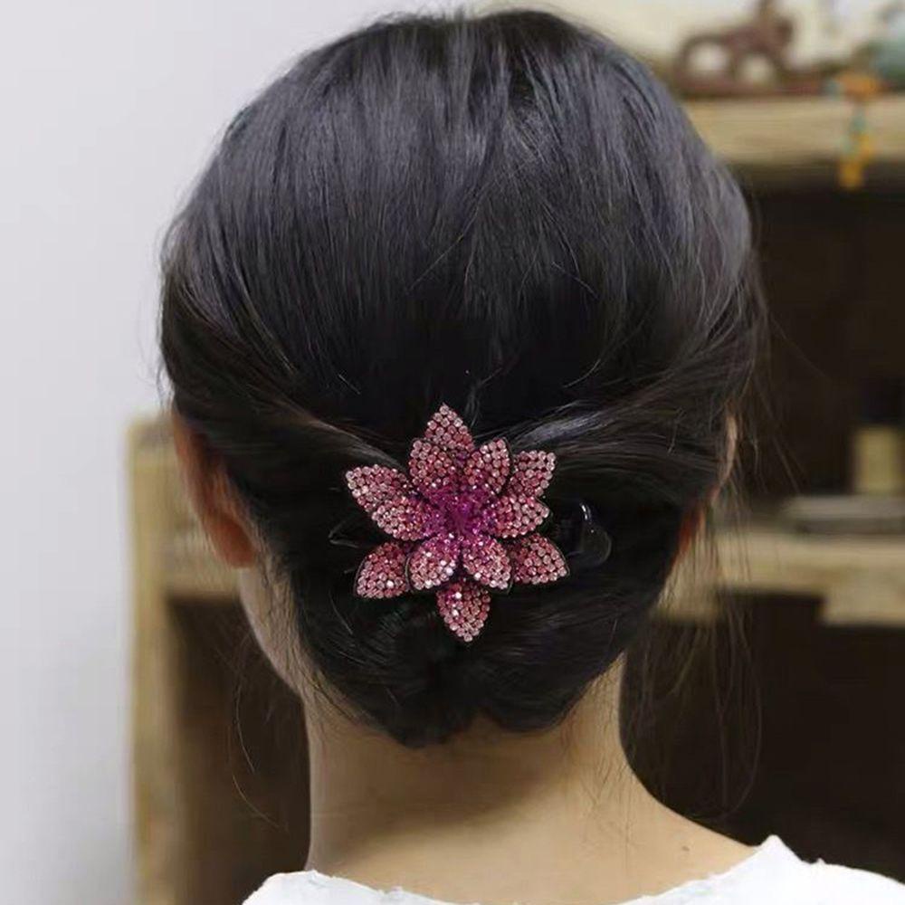 Epoch Kẹp Tóc Móng Vuốt Đính Đá Thiết Kế Đơn Giản Thanh Lịch Cho Nữ Giá Đỡ