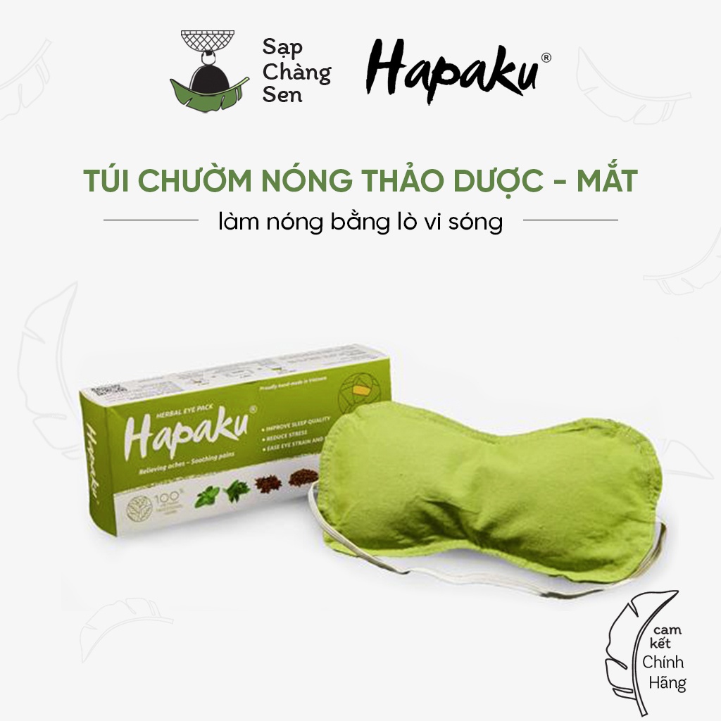 Túi chườm mắt thảo dược (Hapaku) - làm nóng bằng lò vi sóng